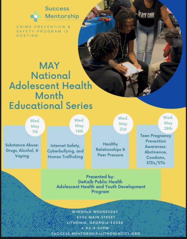MAY National Adolescent Health Month Educational Series